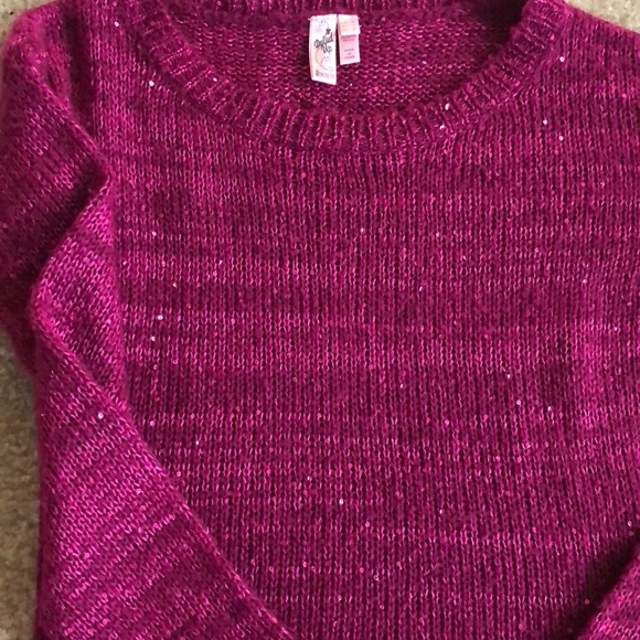 🔥Sparkly Majenta Dolled Up Sweater🔥 - Picture 3 of 4